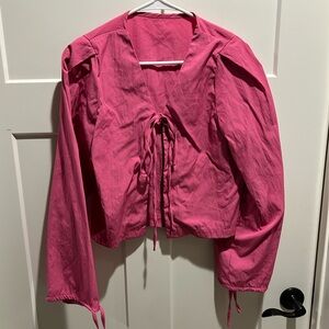 SHEIN Vibrant Pink Blouse